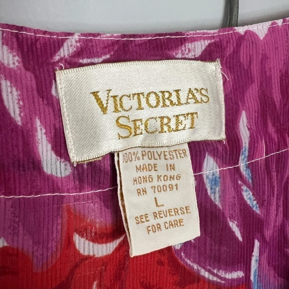 Victoria’s Secret Gold Label Vintage Matching Set Floral Flowy Pants and Tank L